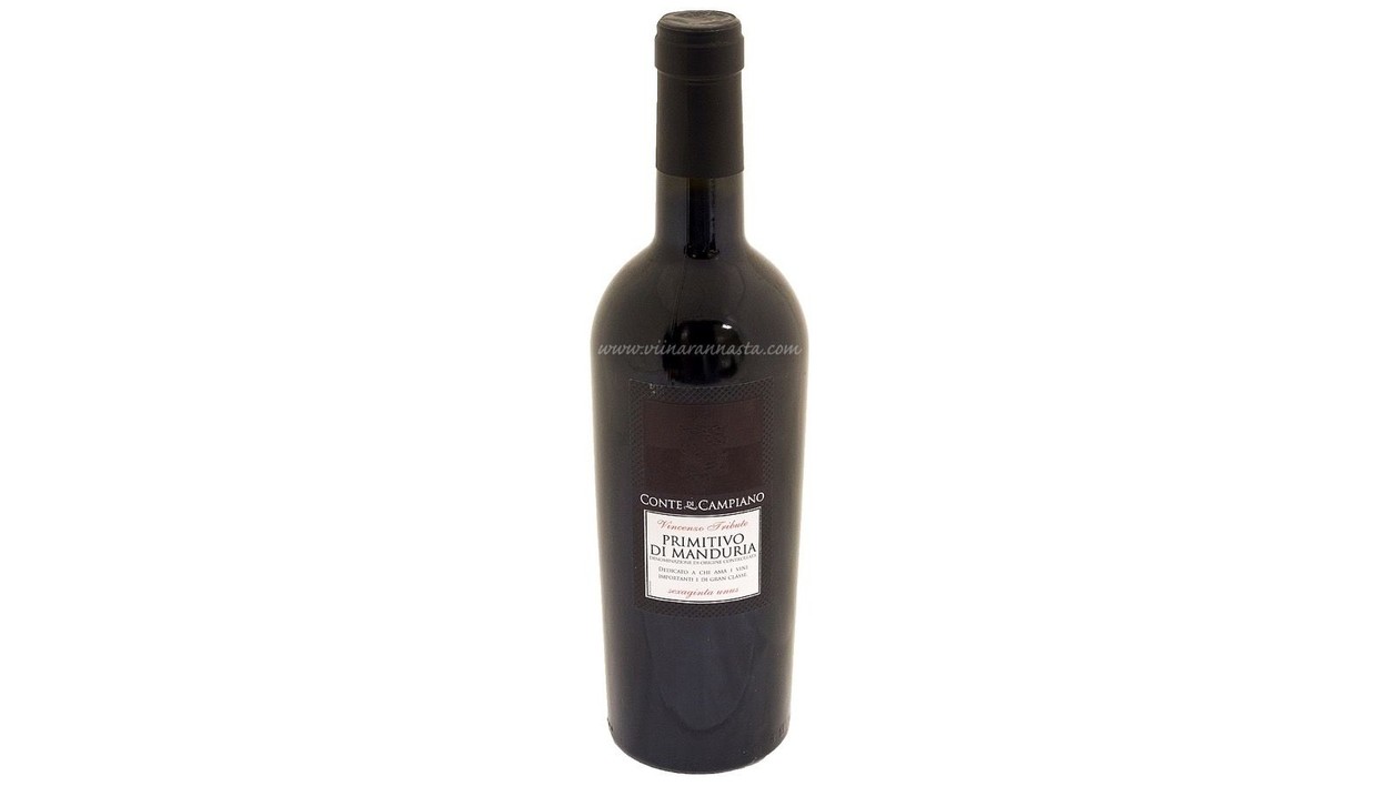 Conte di Campiano Primitivo 14.5%, 0,75 l