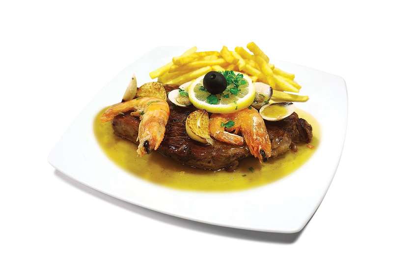 Entrecôte à Bulhão Pato