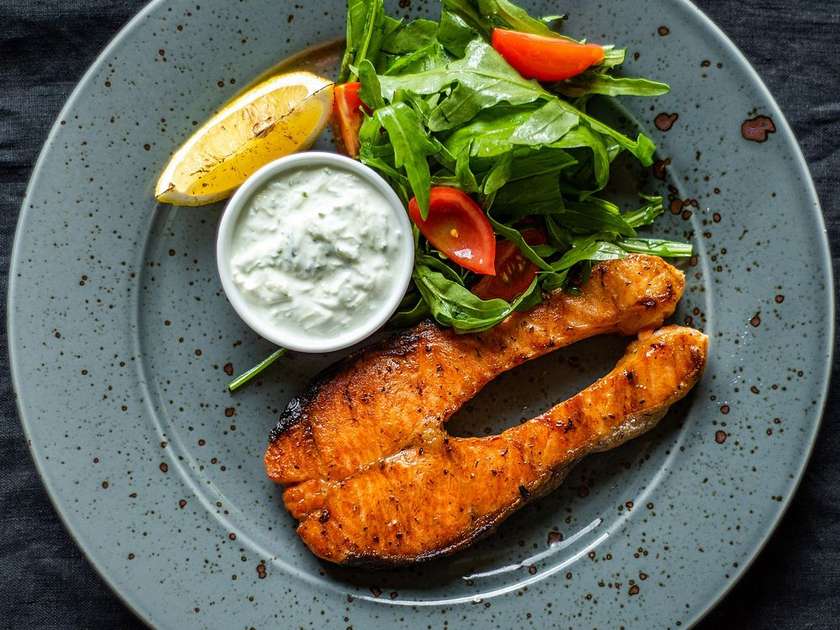 Salmon steak