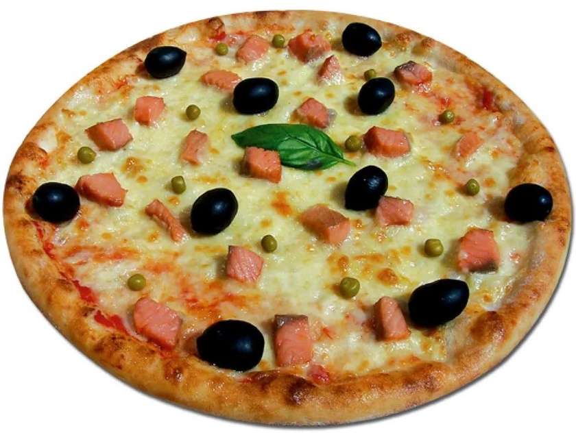 Pizza with salmon 32cm