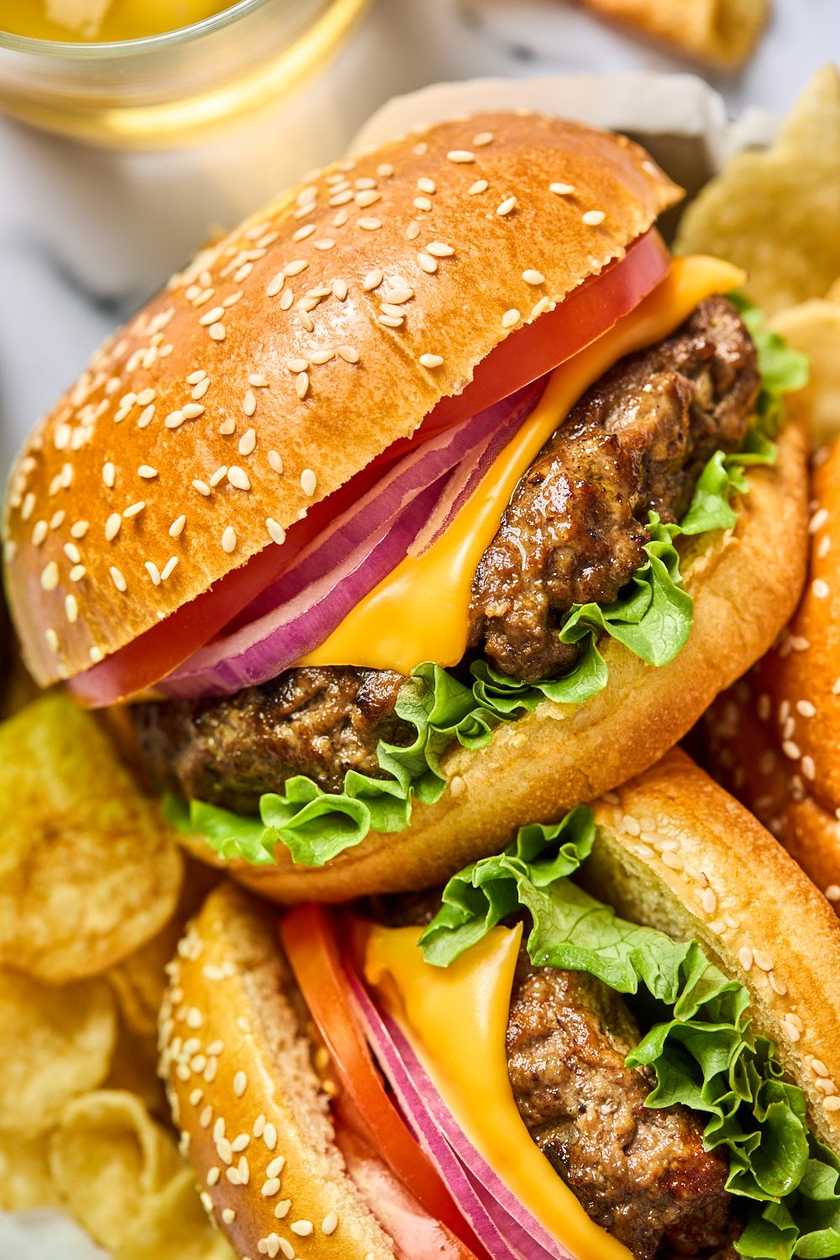 Meniu Cheeseburger+cartofi+sos calipso