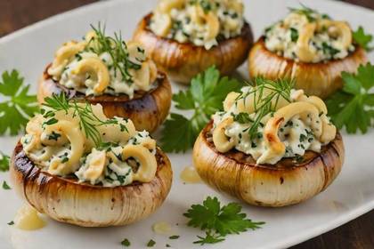 Stuffed Champignons with Cheese