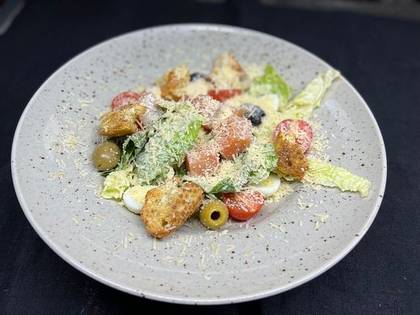 Caesar Salad with Salmon