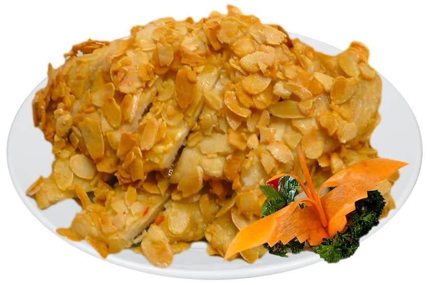 Kuřecí maso s mandlemi s ryží