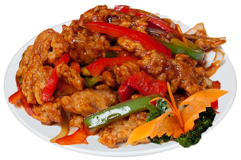 Kuřecí maso v pekingské omáčce s rýží