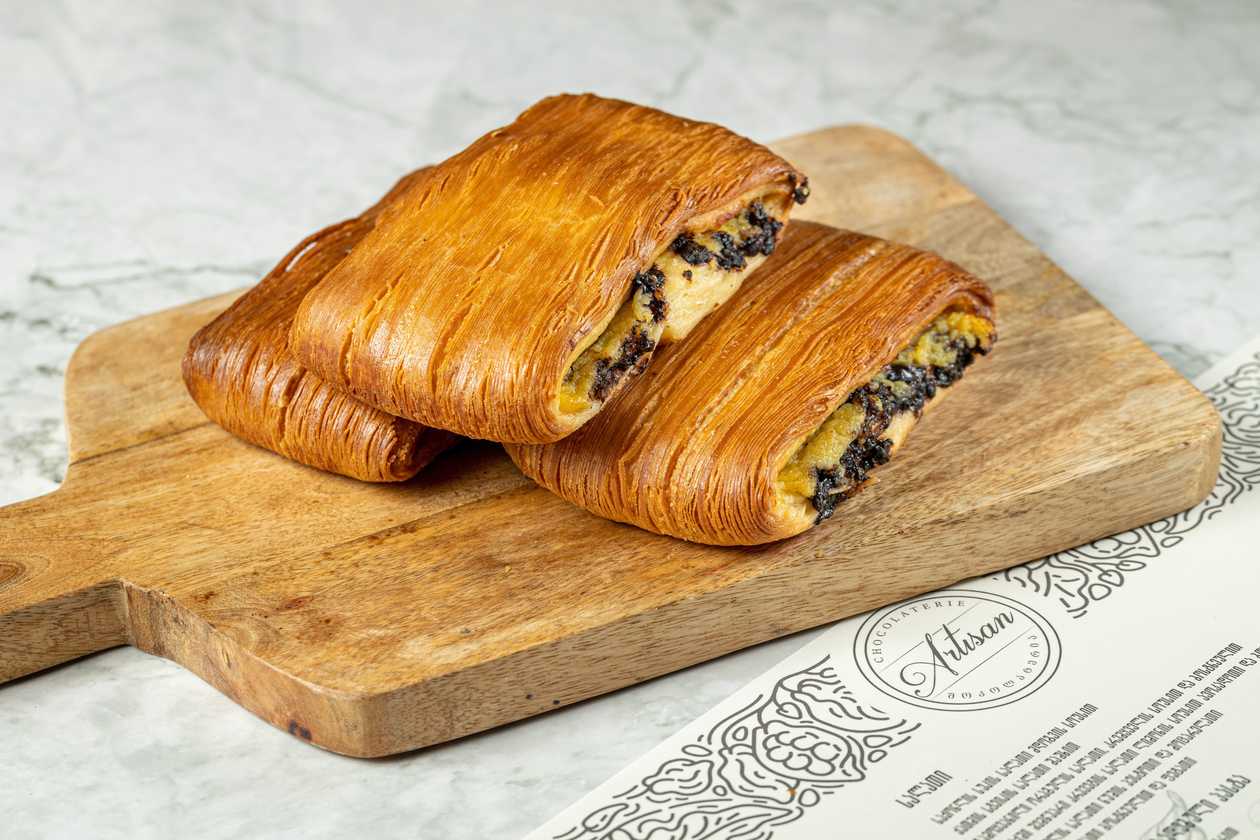 Brioche With Cream And Chocolate