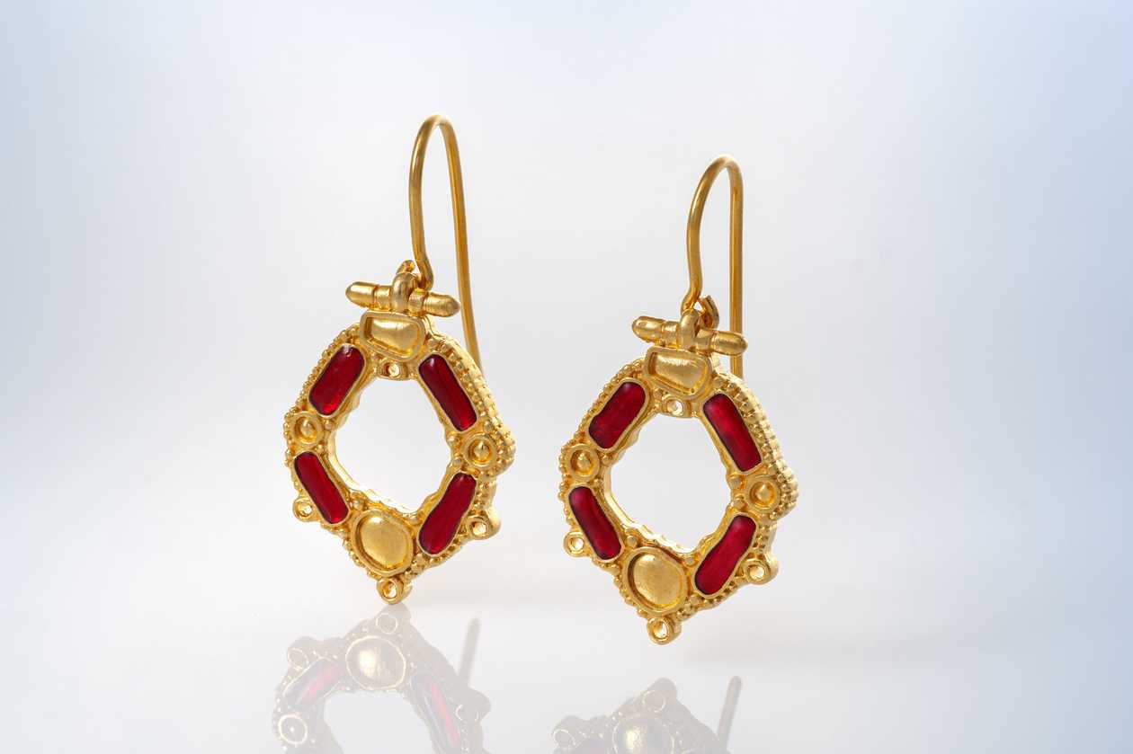 Earrings With Stone Imitation & Eaneml