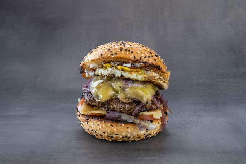 Cheesy Mushy Burger