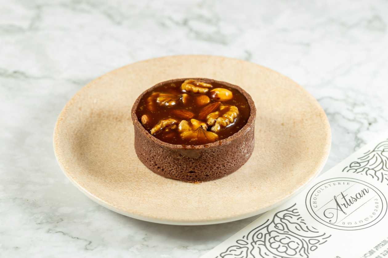 Caramel Tart With Hazelnuts