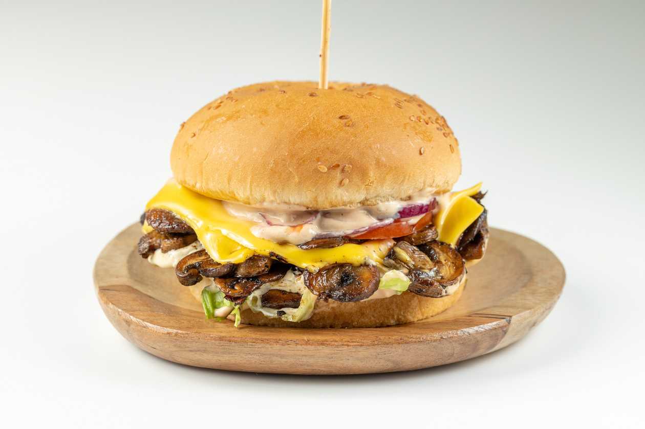 Mushroom Veggie Burger