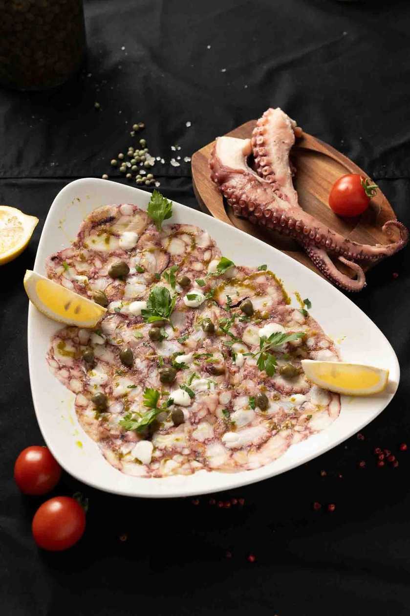 Carpaccio di polpo (carpacio de caracatita) (200 gr)