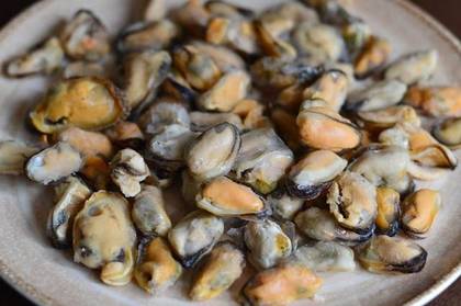 Breaded mussels