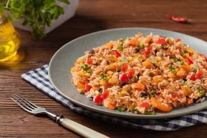Rice with vegetables