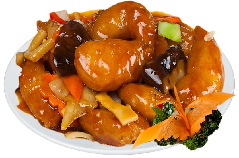 Fish with mixed vegetable and rice