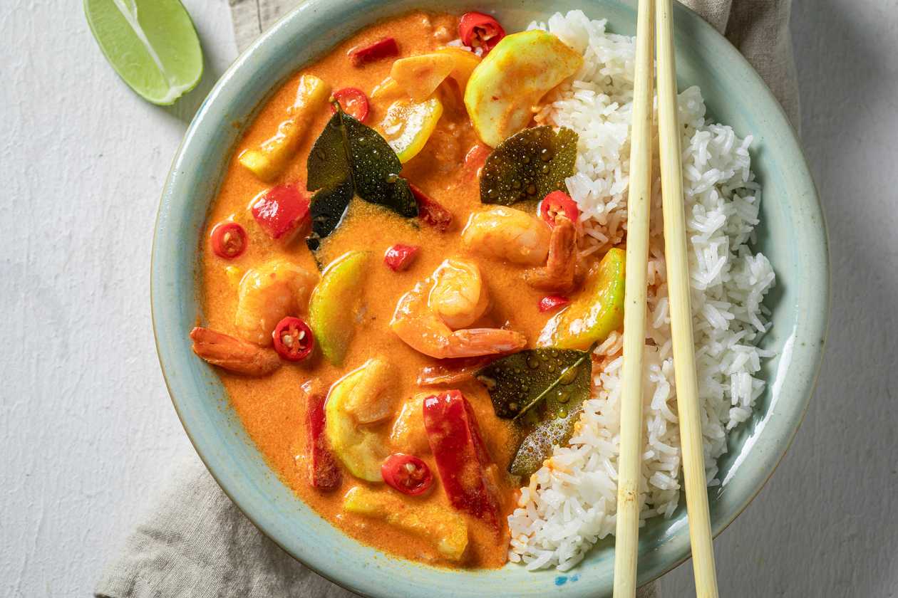 Červené curry s rýží