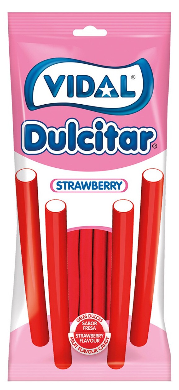 Gomas Dulcitar Morango Vidal 90 g (validade a acabar)