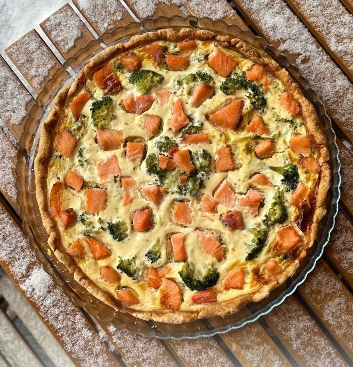 Quiche with Salmon and Spinach