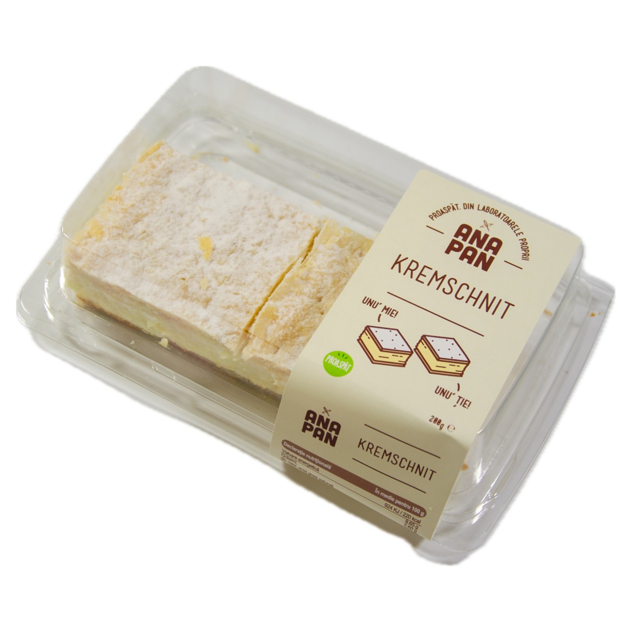 Ana Pan, Prajitura Kremschnit, 2 x 100 g (expiră în curând)