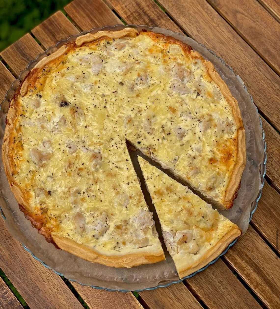 Quiche with turkey
