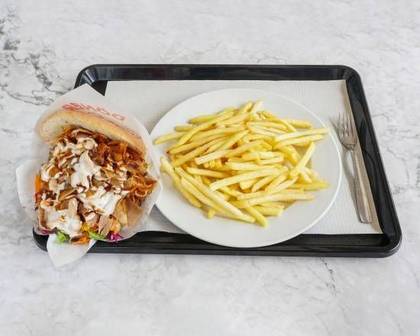 Kebab Plate Meal with Drink