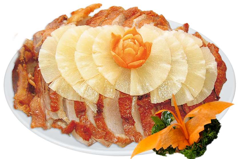 84. Duck with pineapple