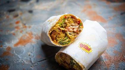 Baba Boys falafel wrap