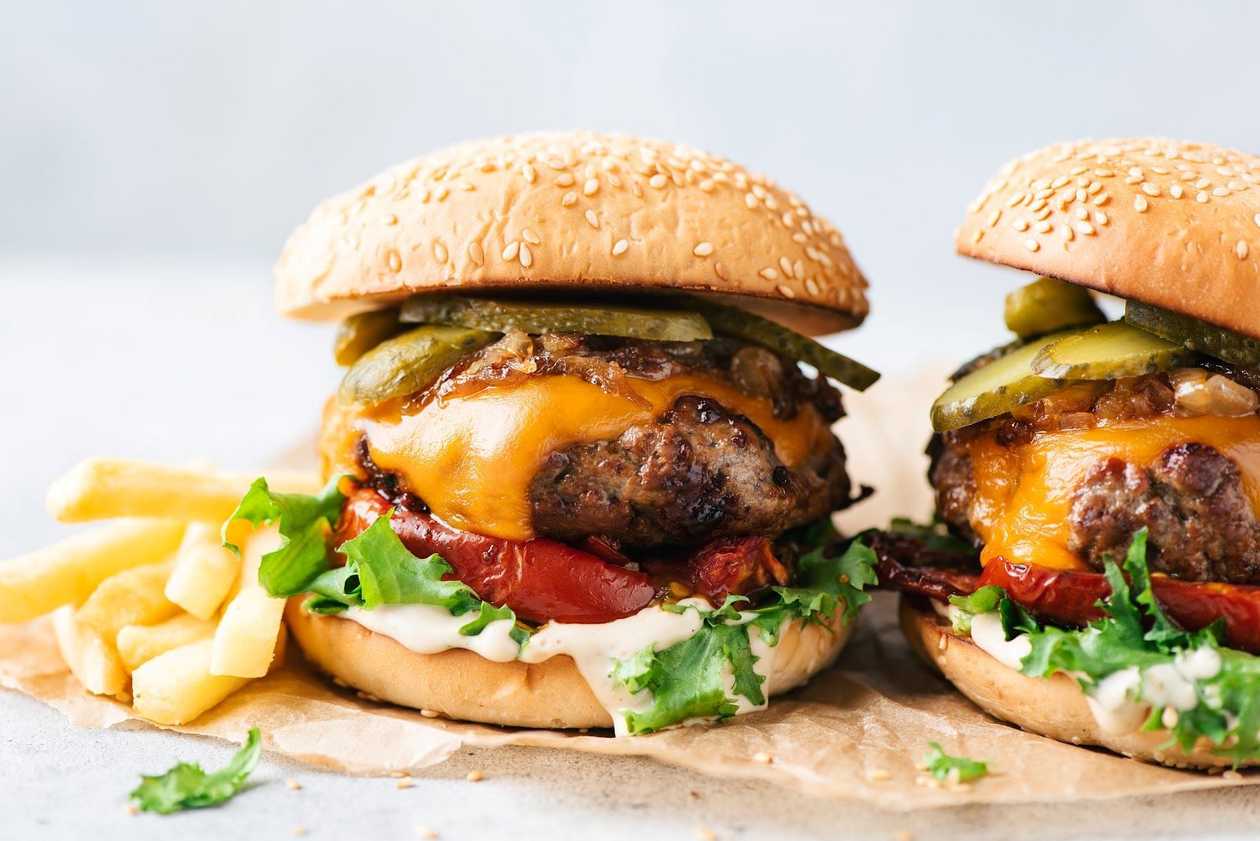 Cheesy Beetroot Beef Burger