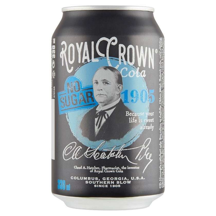 Royal Crown Cola Zero, can