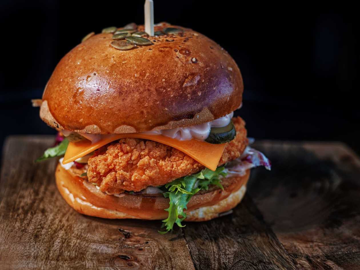Crispy burger