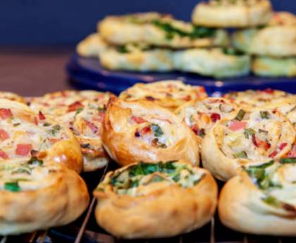Pizza slimáky šunka