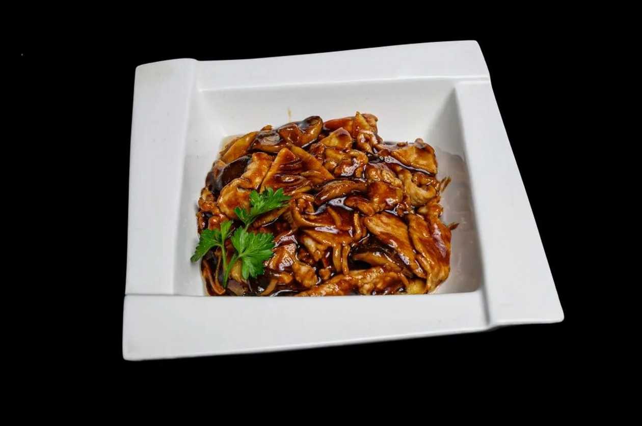 Pork with mushrooms