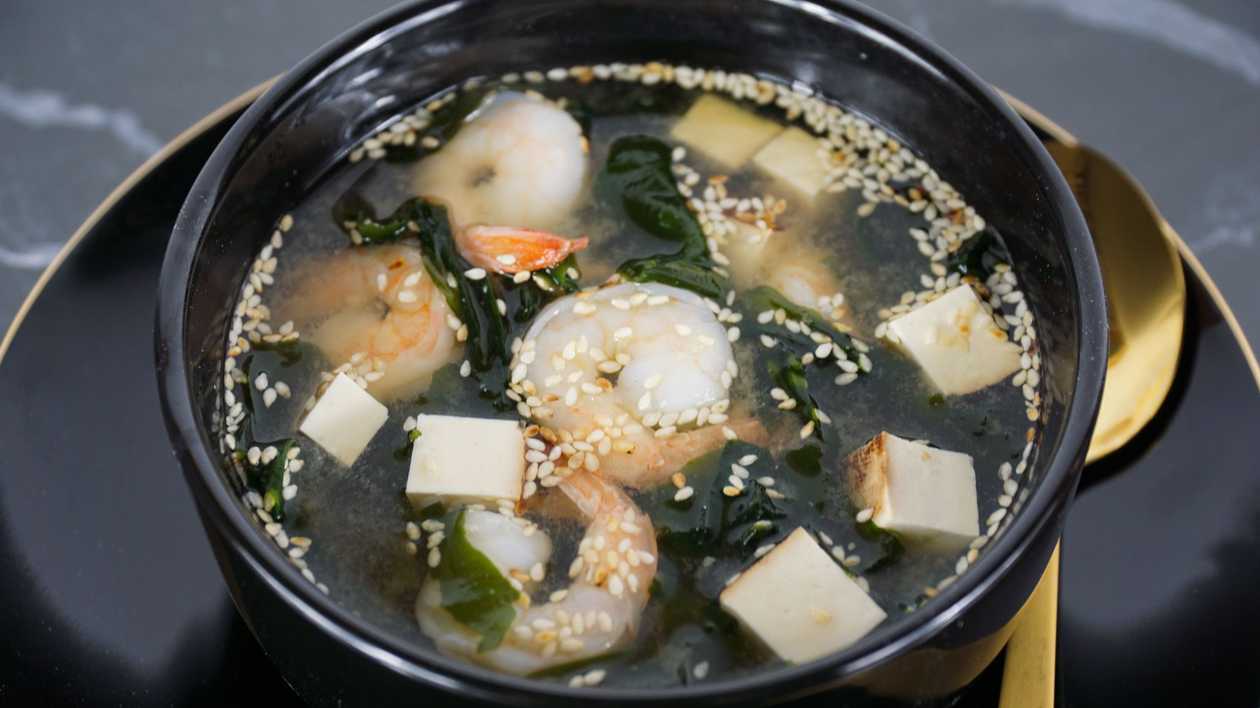 Miso with Shrimps