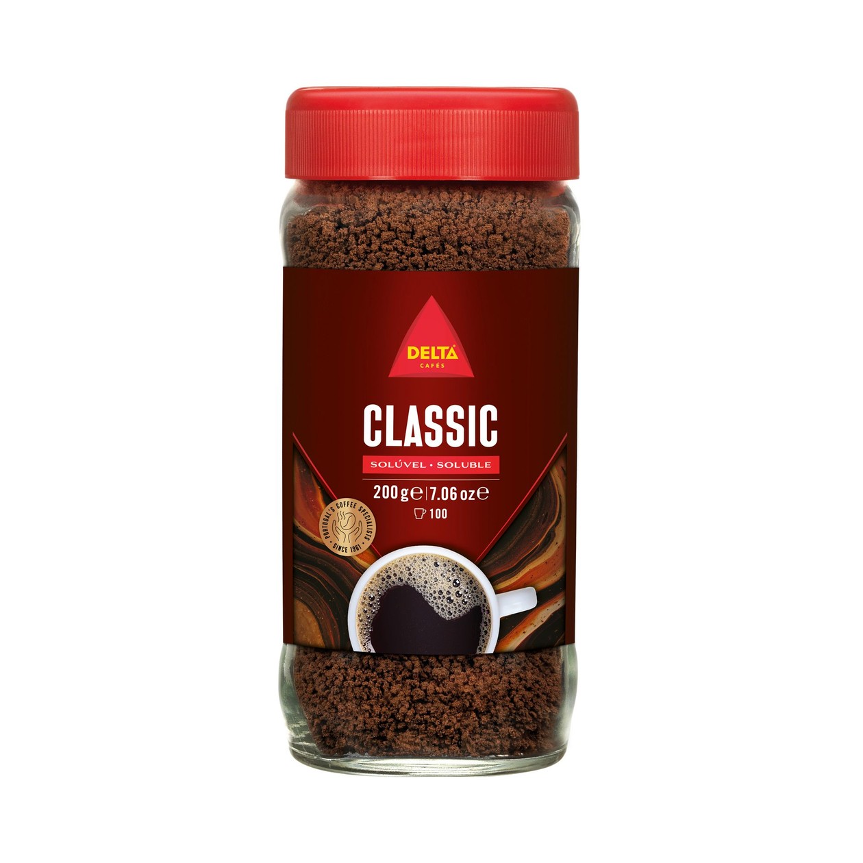 Café Solúvel Clássico Delta 200 gr