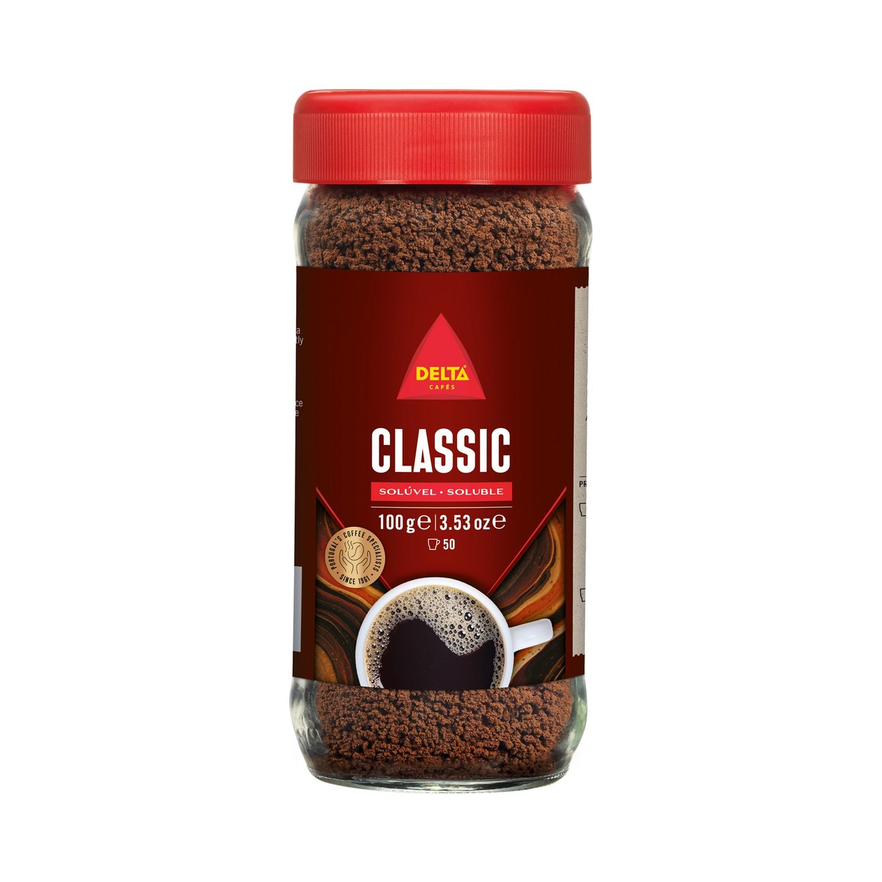 Café Solúvel Clássico Delta 100 gr