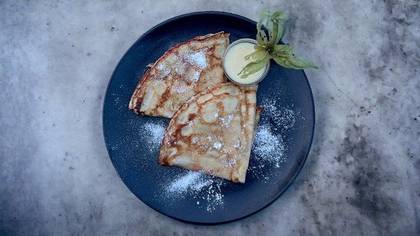 Pancakes with Condensed Milk (or Jam)