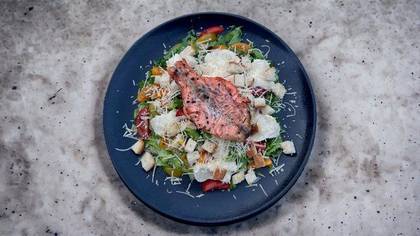 Ceasar Salad with Salmon