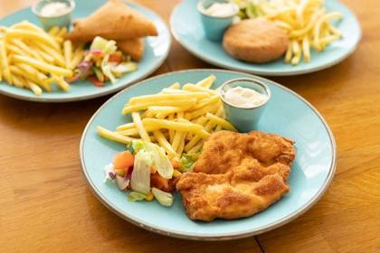 Fried pork schnitzel