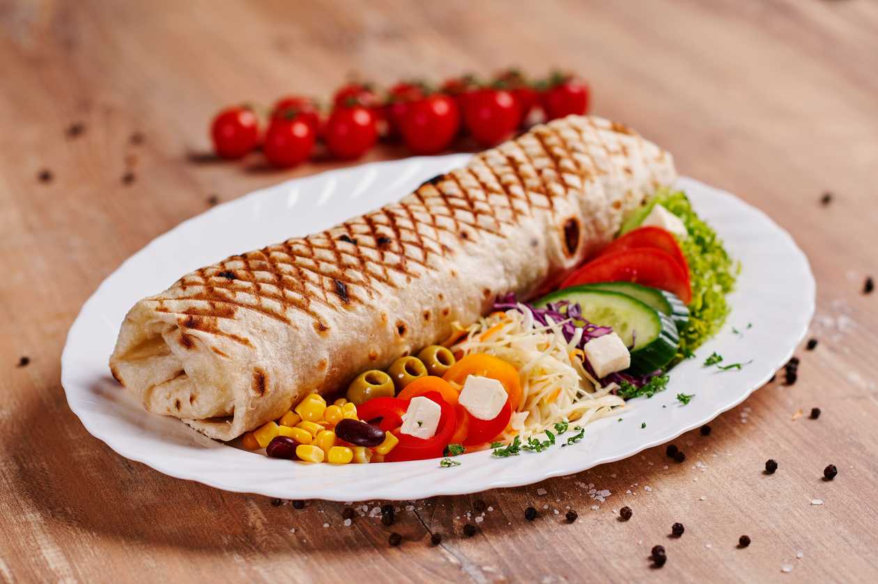 Vegetarian homemade classic tortilla