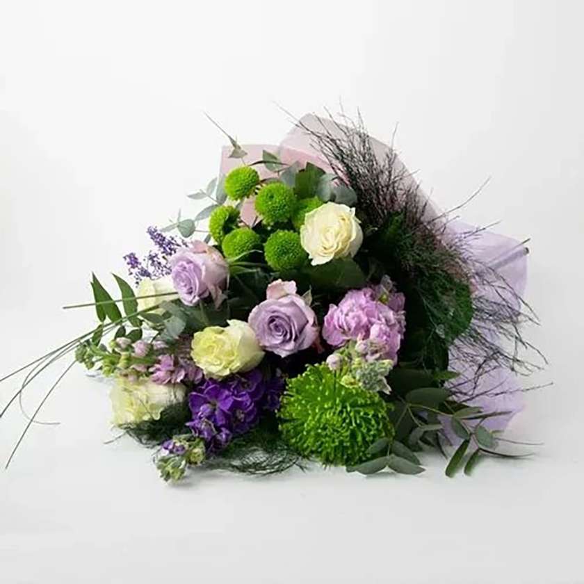 Mix bouquet with green chrysanthemum