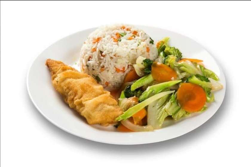 Vegetable Rice with Fish