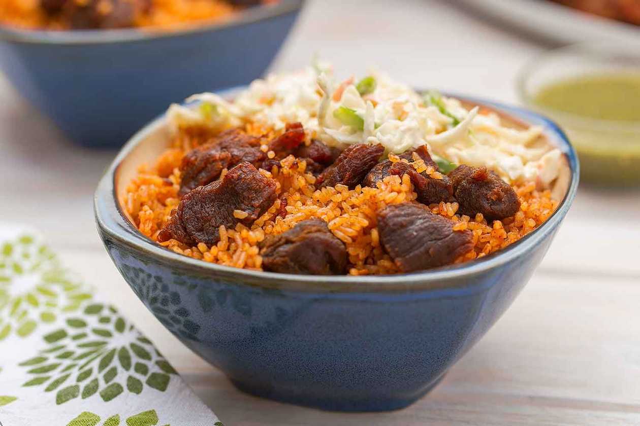 Jollof with Goat Meat