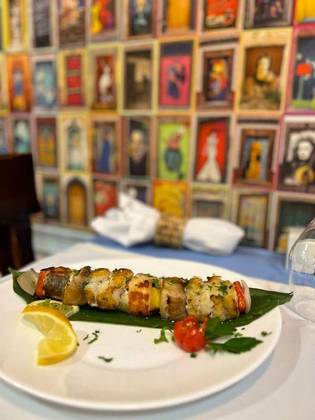 Espetada de Peixe Misto