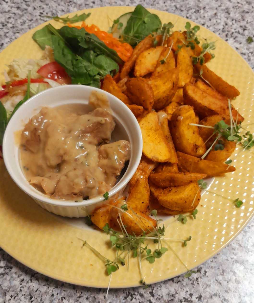 Vistas fileja siera mērcē