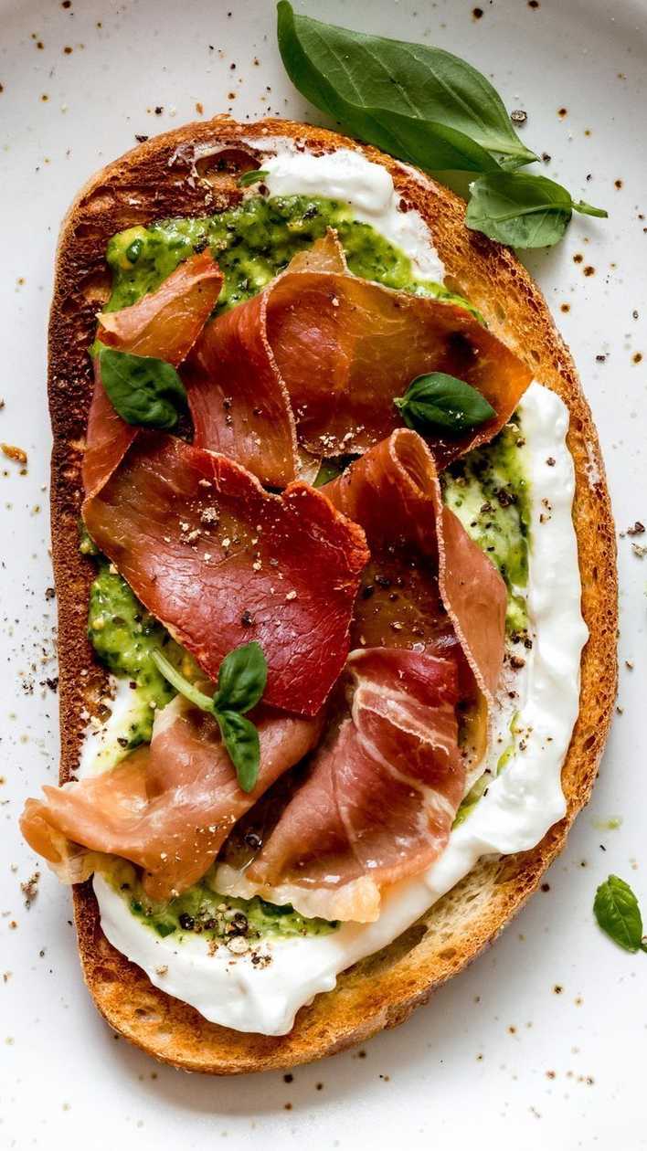 Pesto Parma Bruschetta