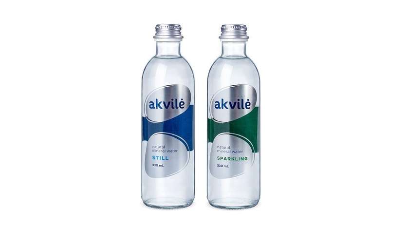 Mineralinis vanduo "Akvilė" 0,33 l