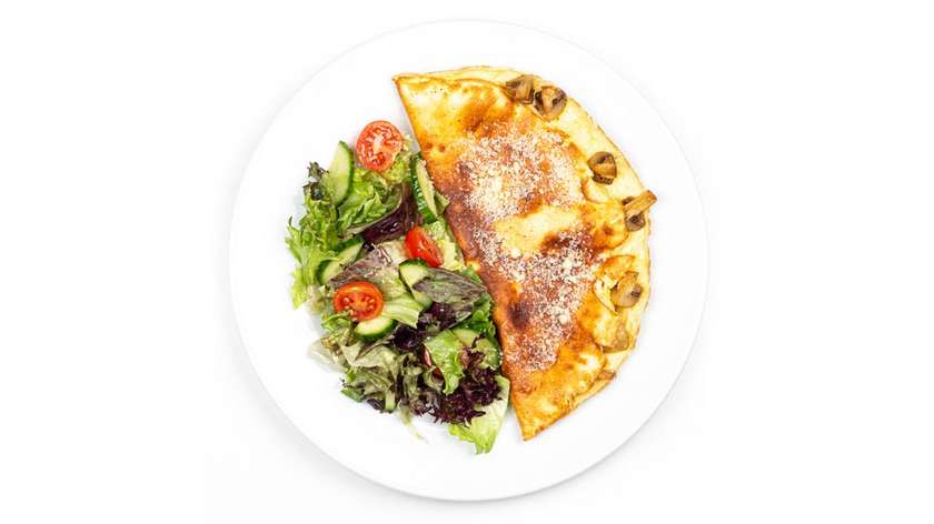 Omletas su sūriu ir pievagrybiais