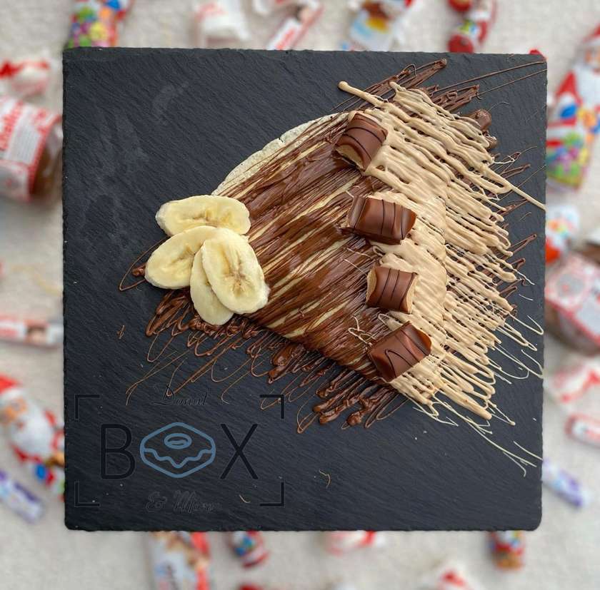 Kinder Bueno Cream, Nutella & Banana Crepe