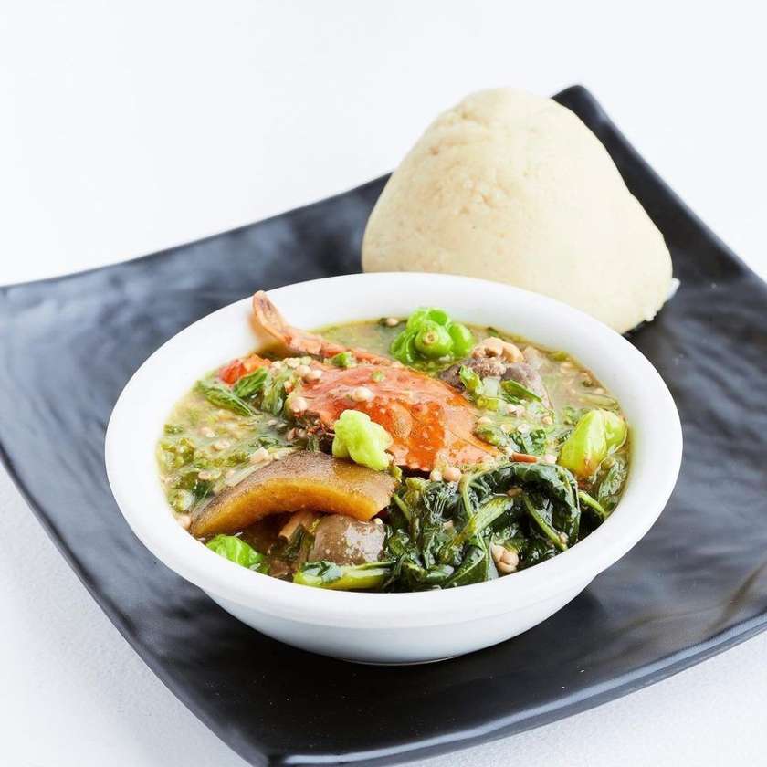 Banku with Oil-less Okro