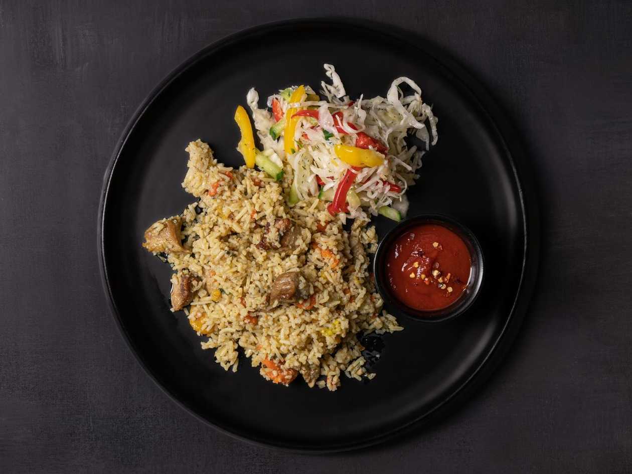 Chicken Plov with Soup or Dessert