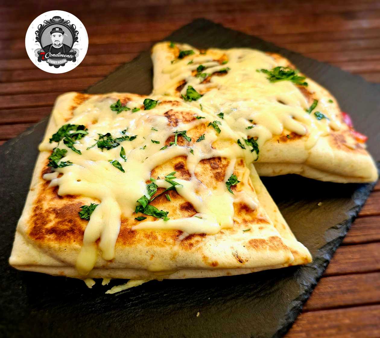 TORTILLA CU PUI SI CIUPERCI